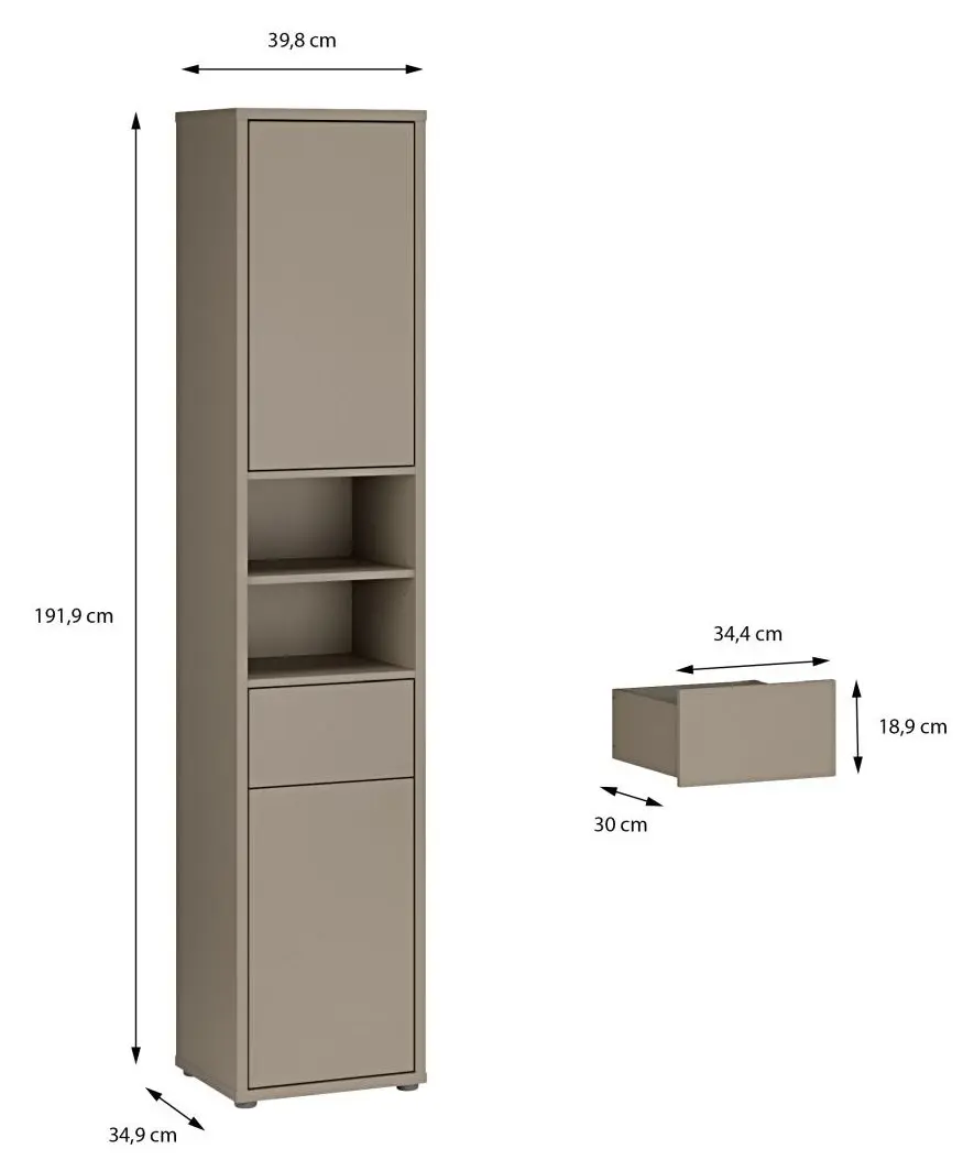 Badhochschrank Alice Springs taupe