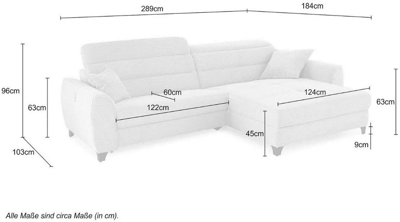 Wohnlandschaft Double-One Microfaser hellgrau