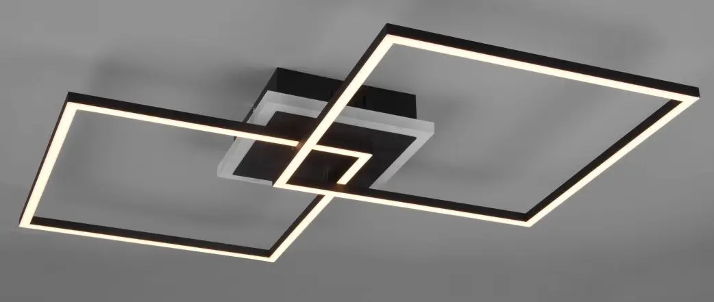 LED-Deckenleuchte Arribo mattschwarz