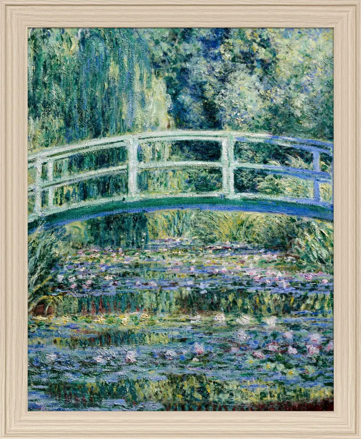 Kunstdruck gerahmt Blaue Kunst 46 x 56 cm