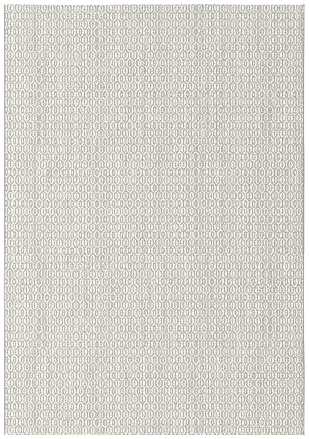 Teppich Essenza 160 x 230 cm weiß-hellgrau