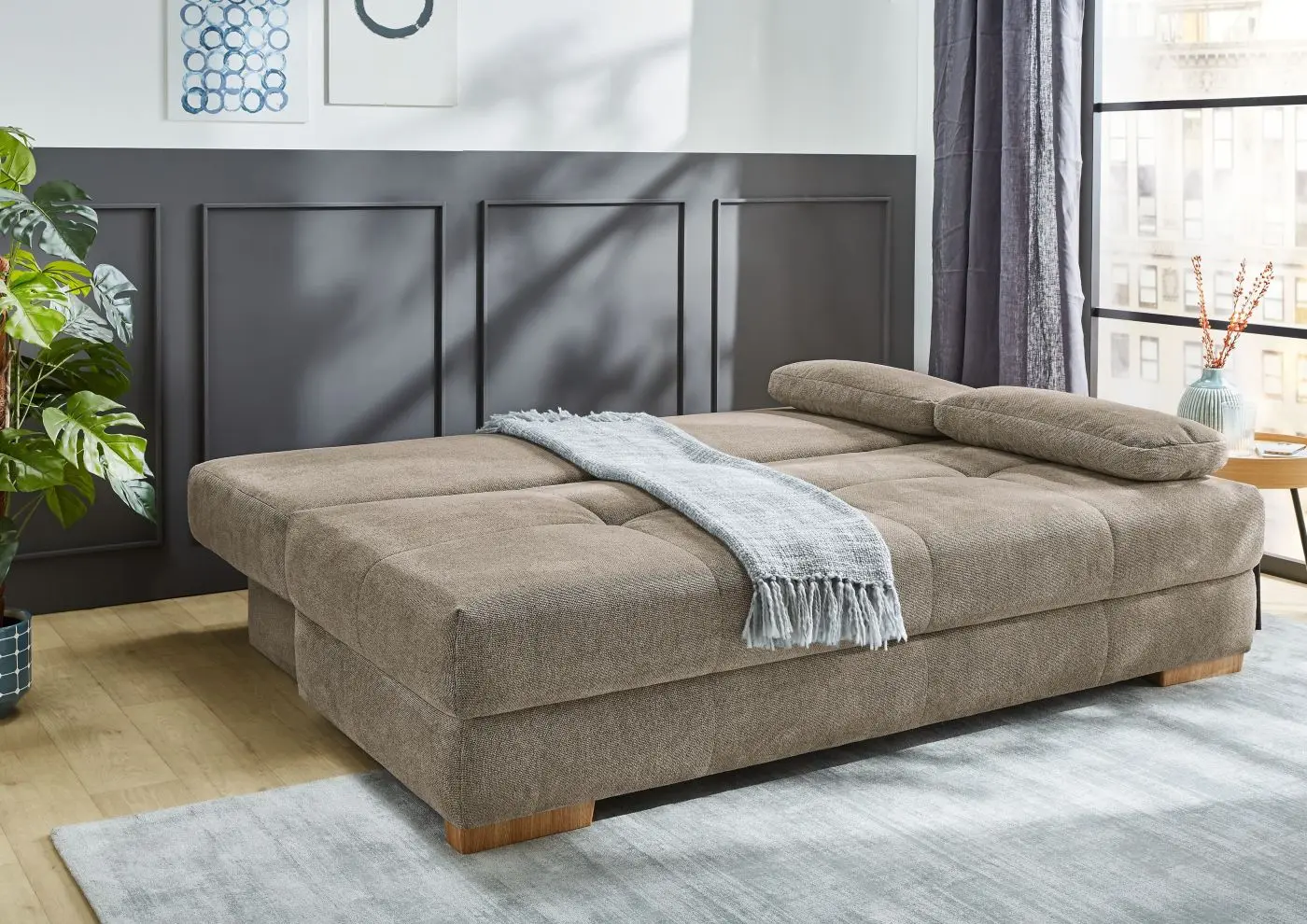 Schlafsofa Calli hellbraun