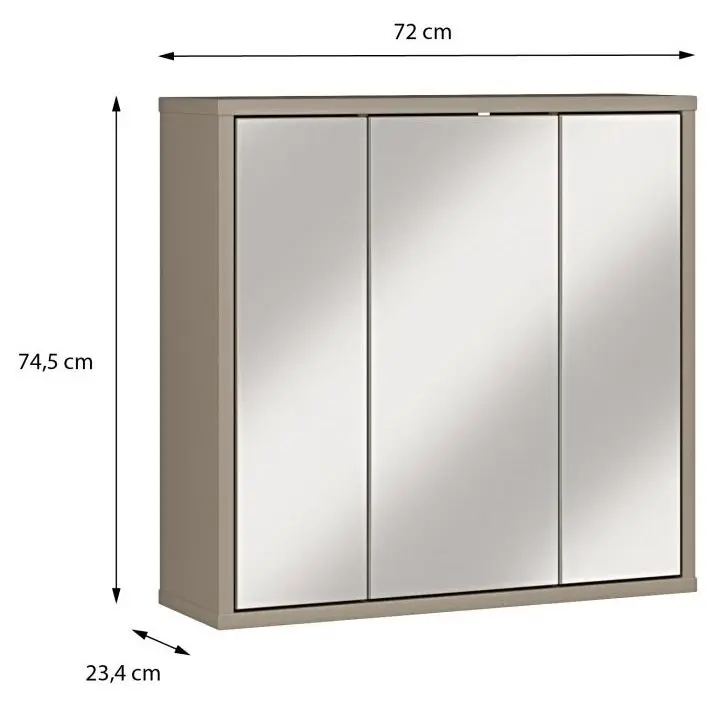 Spiegelschrank Alice Springs taupe matt