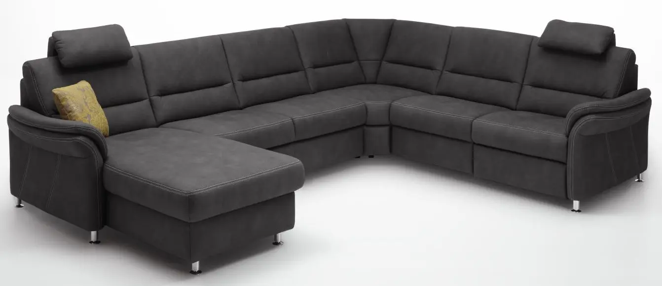 Wohnlandschaft couchliebe. LS672117 grau mit Zusatzfunktionen