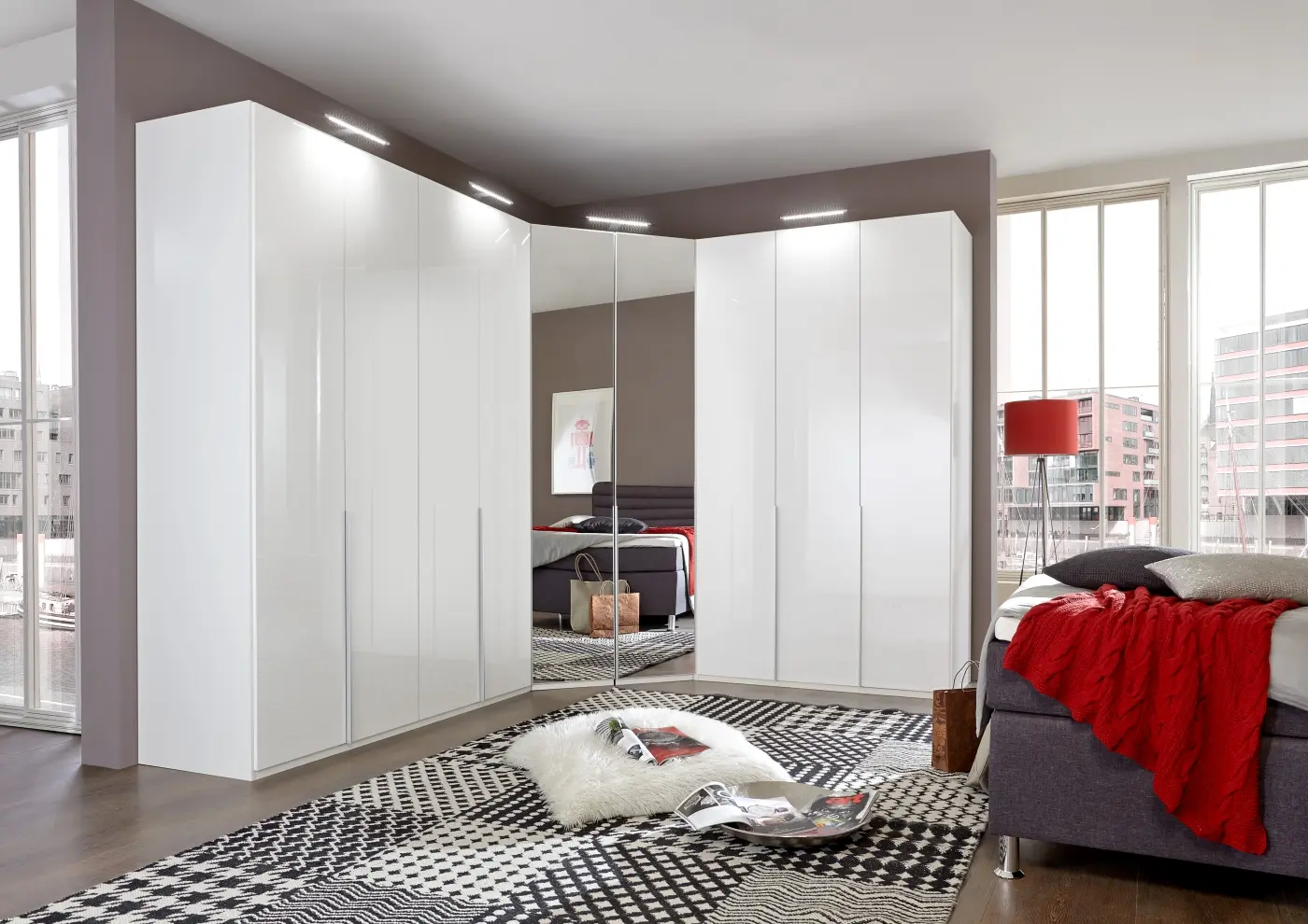 Eckschrank New York 2-türig weiß