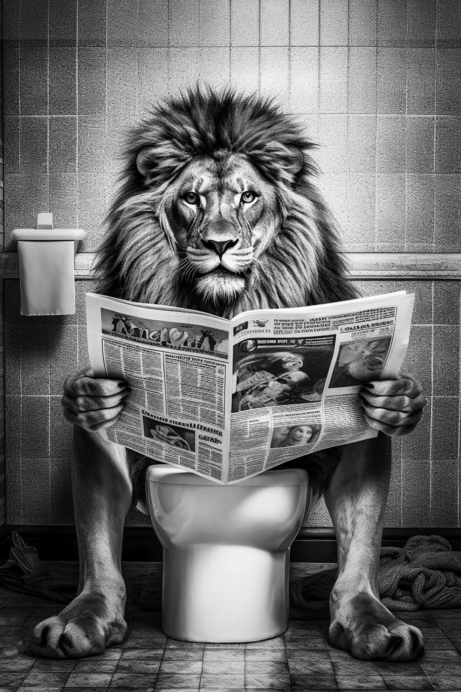 Glasbild Mufasa