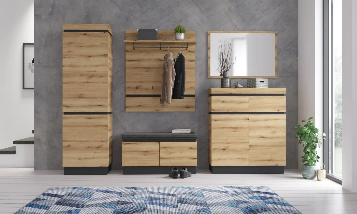 Garderobenpaneel Corte Coast Evoke Eiche/grau