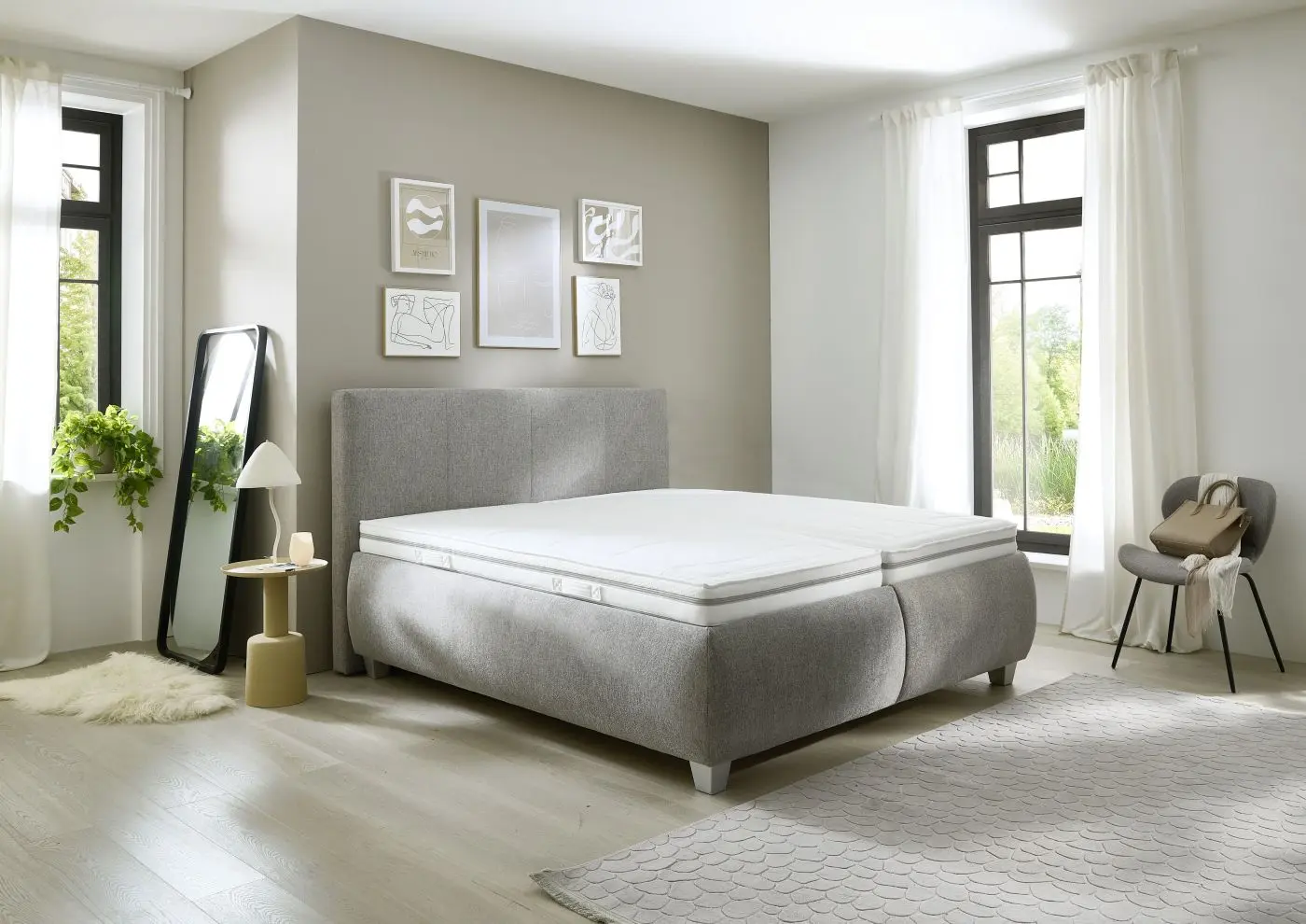 Polsterbett KS 192322 silber