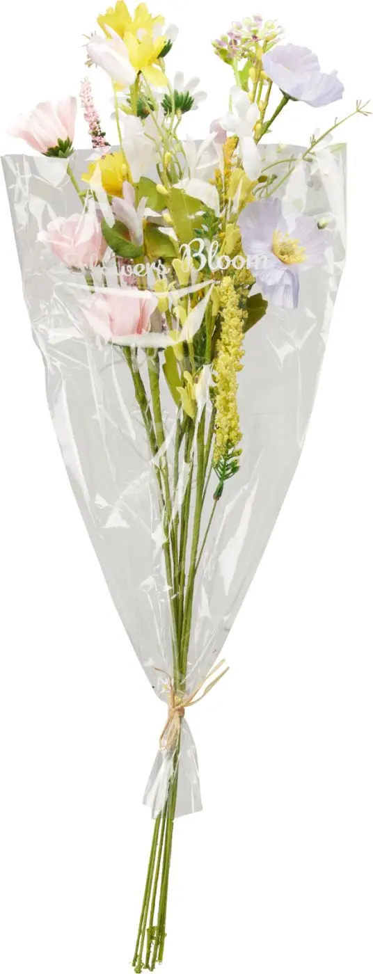 Blumenstrauß in Folie