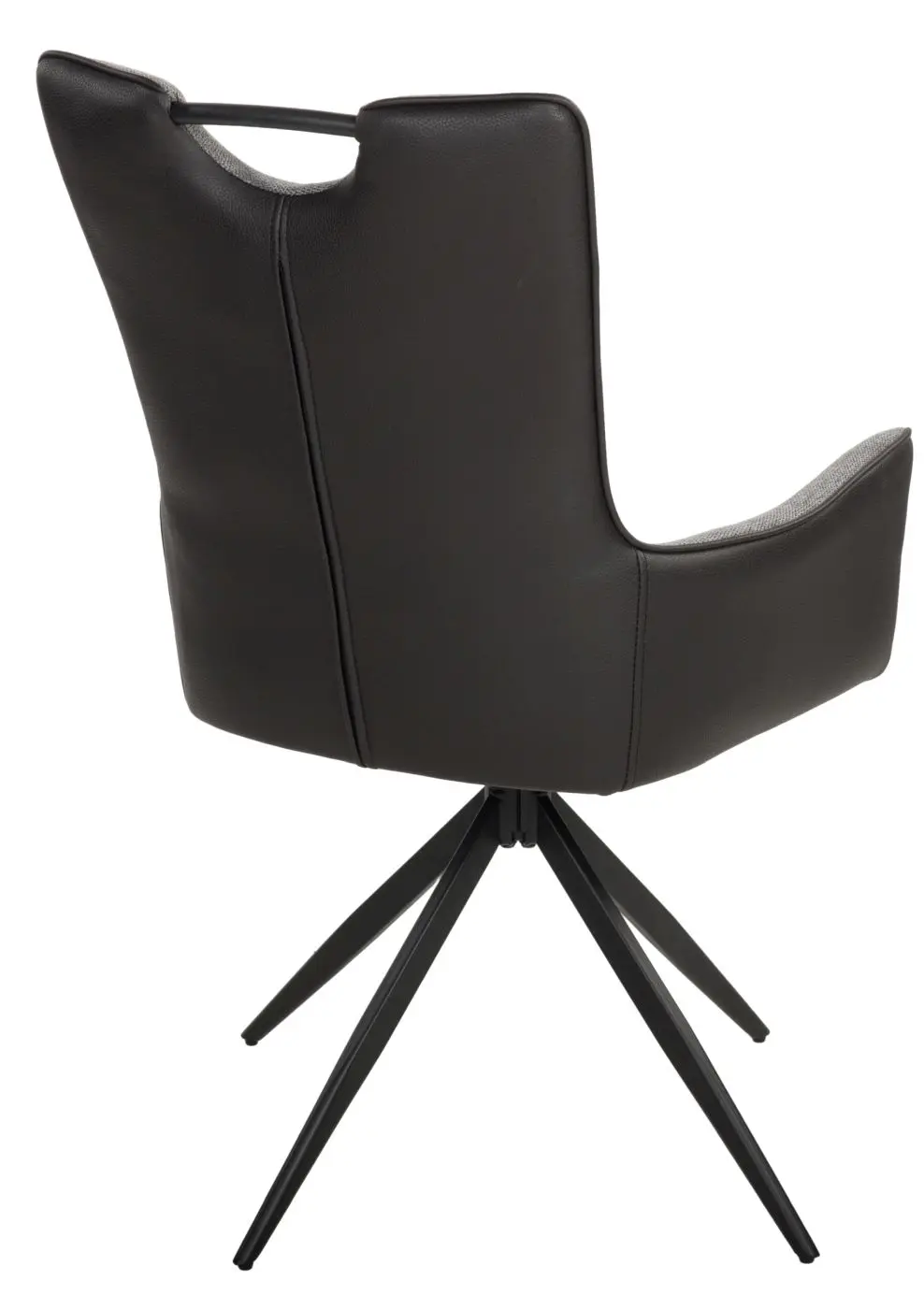 Armlehnstuhl Valeria Microfaser schwarz