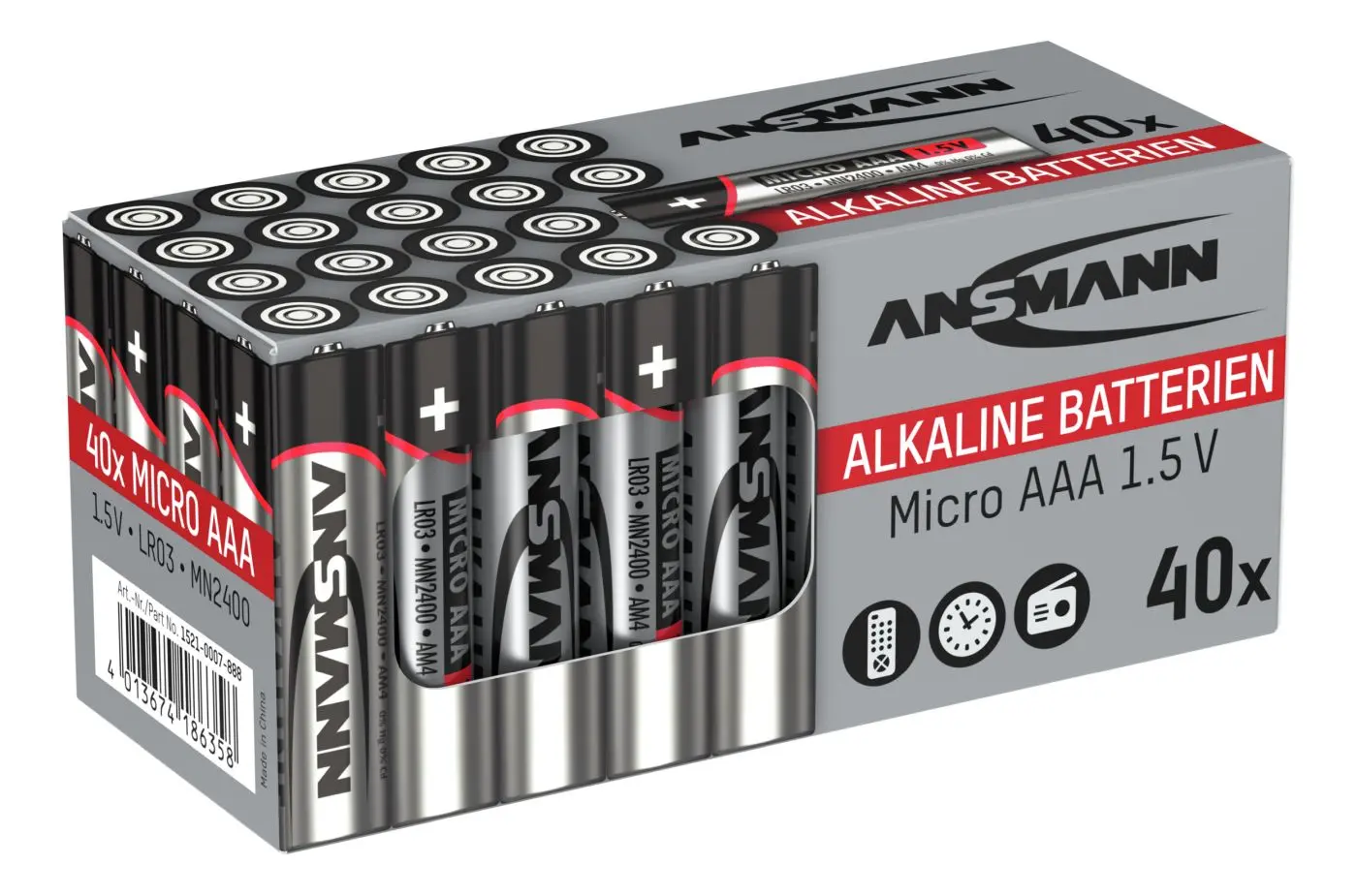 Batterie Micro AAA 40er Box