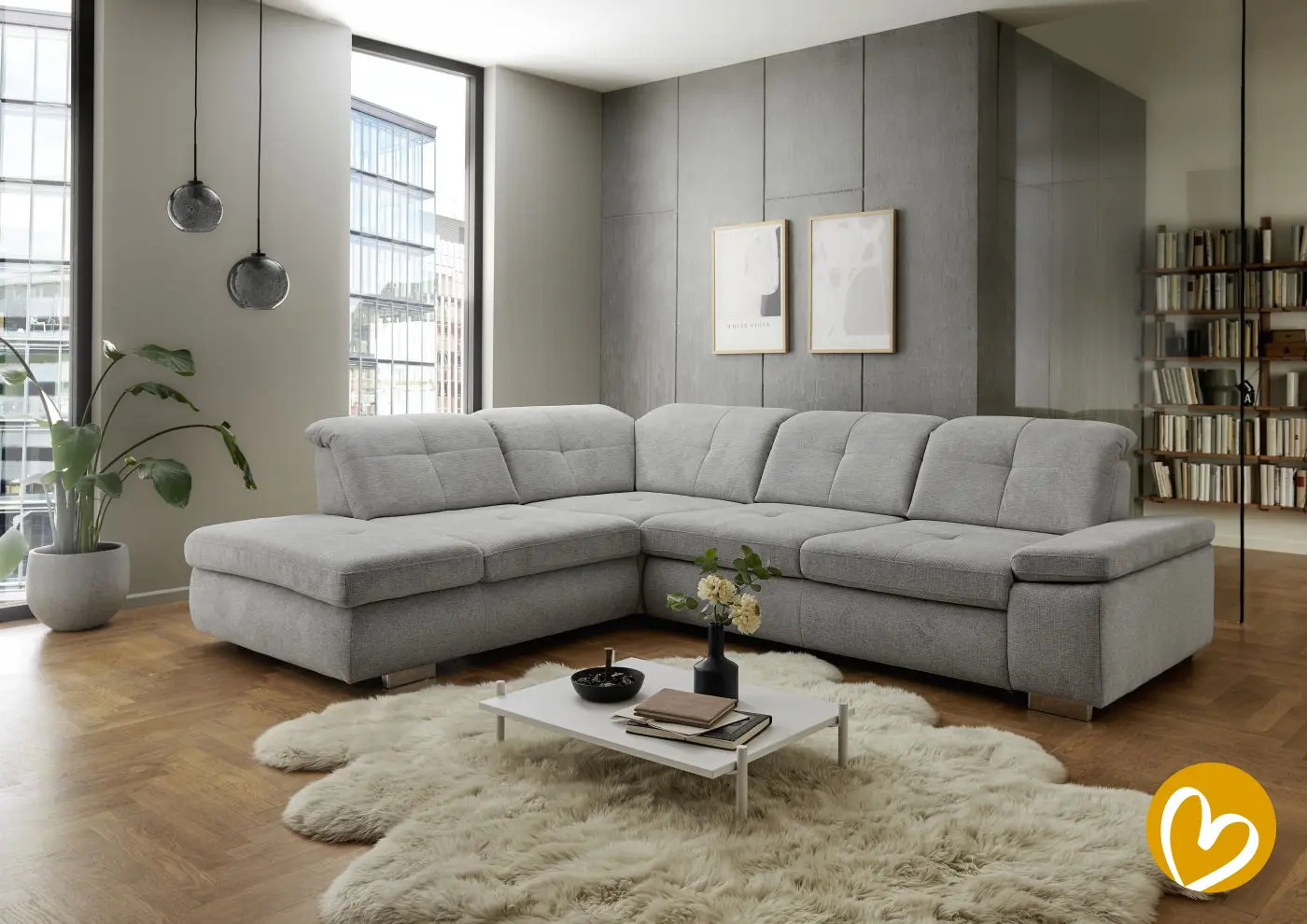Wohnlandschaft LS872918 Webstoff Basismodell couchliebe.