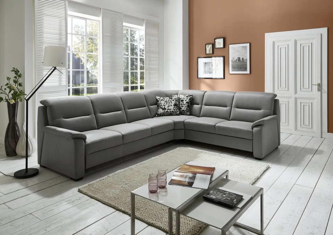 Wohnlandschaft KS4959 Saddle grau Basismodell