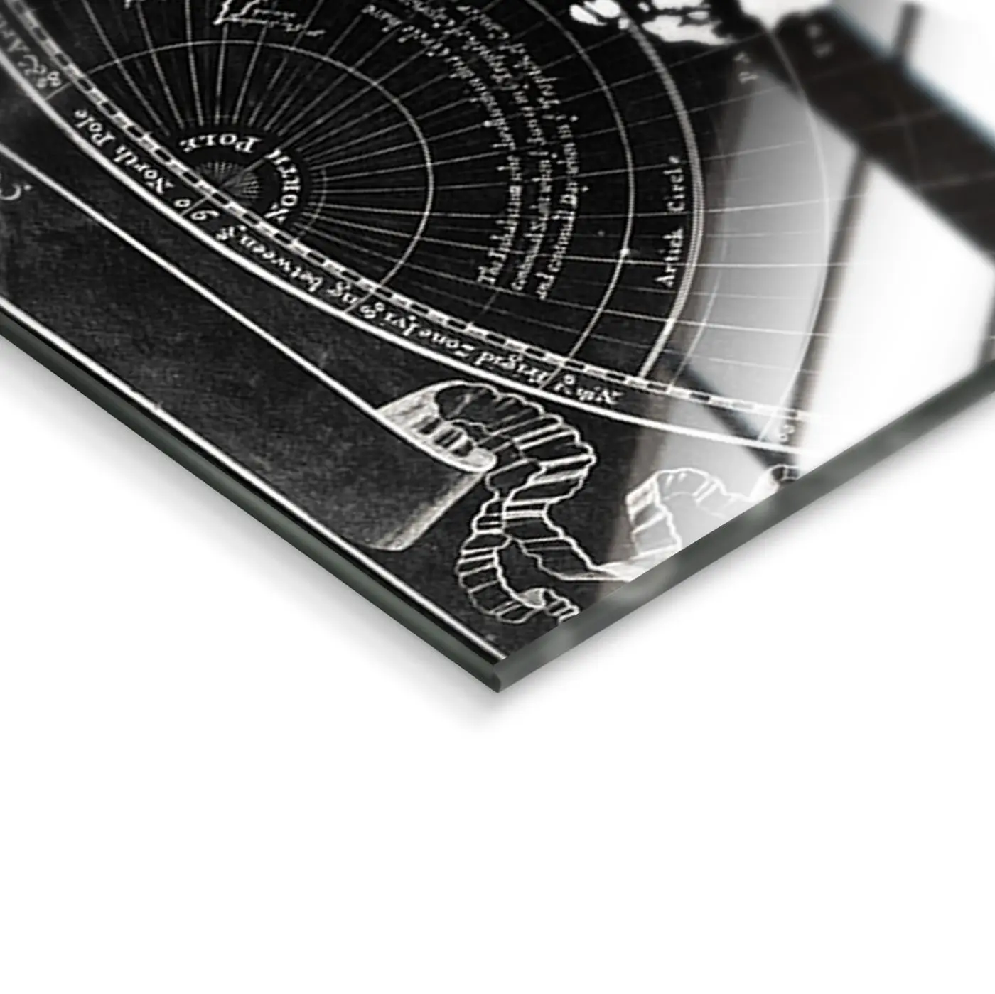 Glasbild Carta 80 x 120 cm