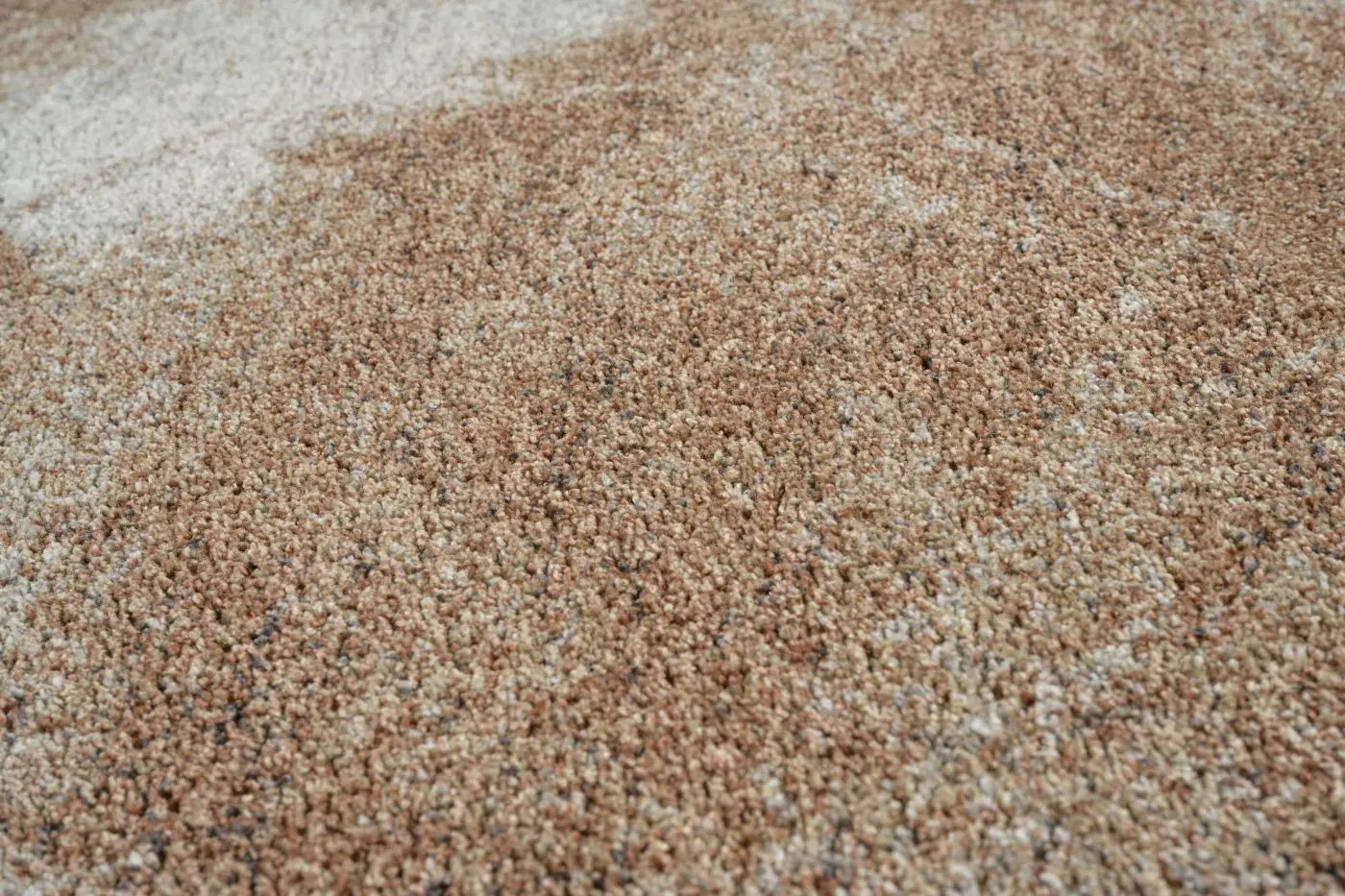 Teppich Mehari 160 cm weiß, braun rund