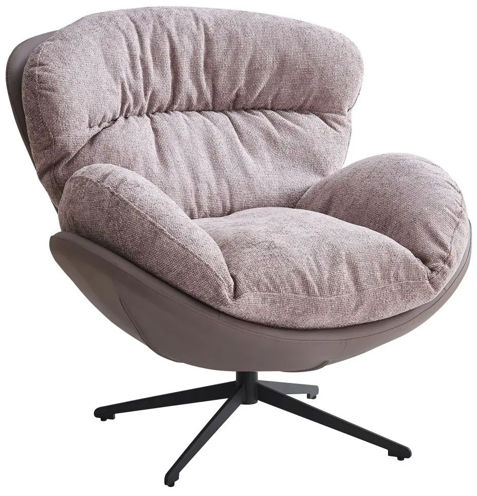 Lounge-Sessel lila drehbar