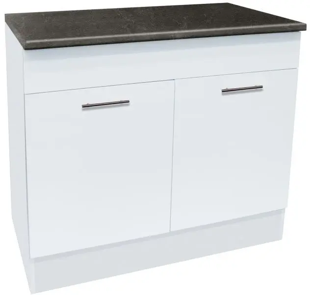 Spülenunterschrank Eddy 100 cm weiß matt