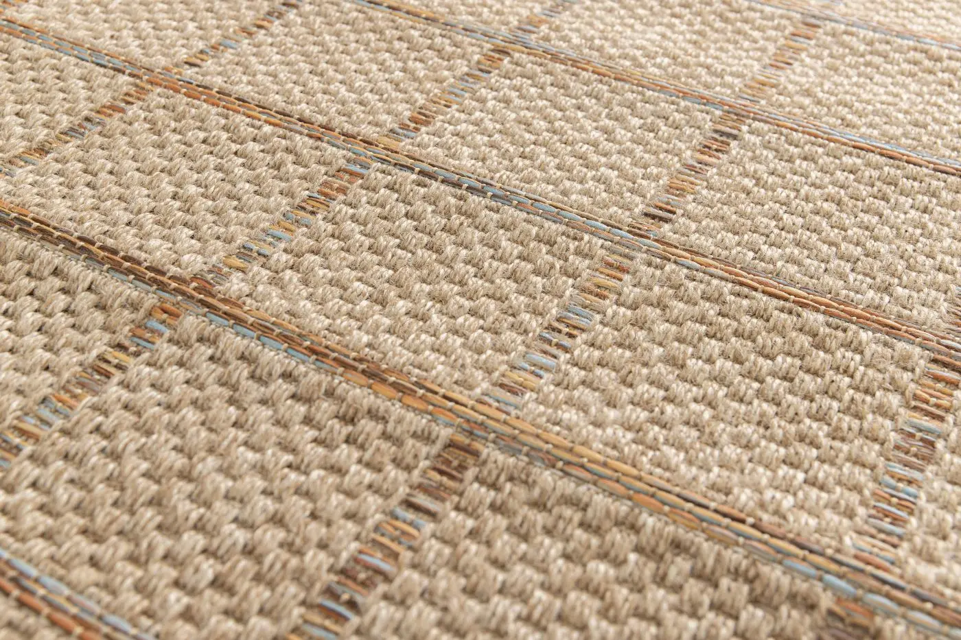 Teppich Pergola 160 x 230 cm beige mit Muster