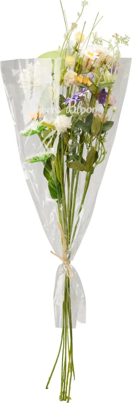 Blumenstrauß in Folie