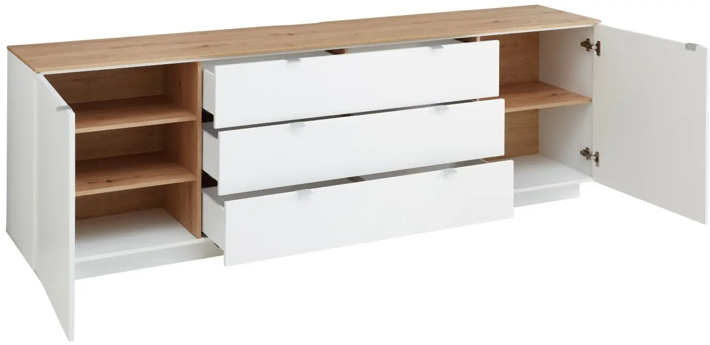 TV-Sideboard Core weiß matt/ Artisan Eiche