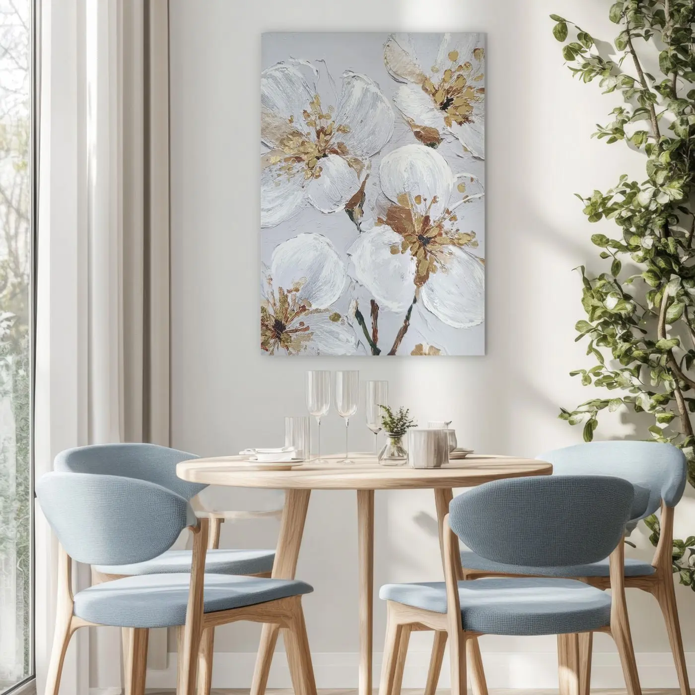 Leinwandbild Petal Glow 70 x 100 cm