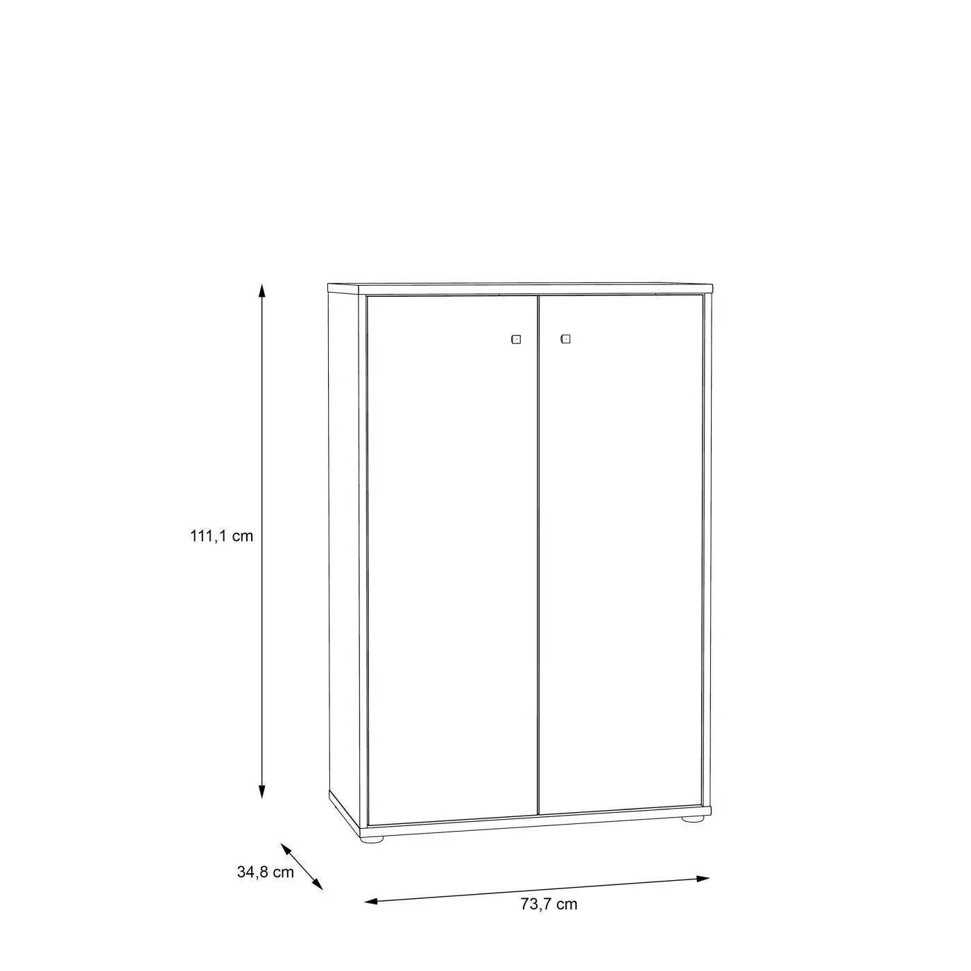 Kommode Tempra 74 x 111 x 35 cm Kommode Tempra 74 x 111 x 35 cm