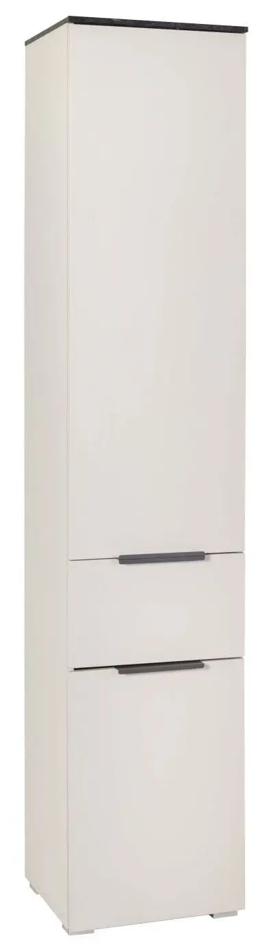 Hochschrank Promessa Cashmere matt/Sahara Marmor