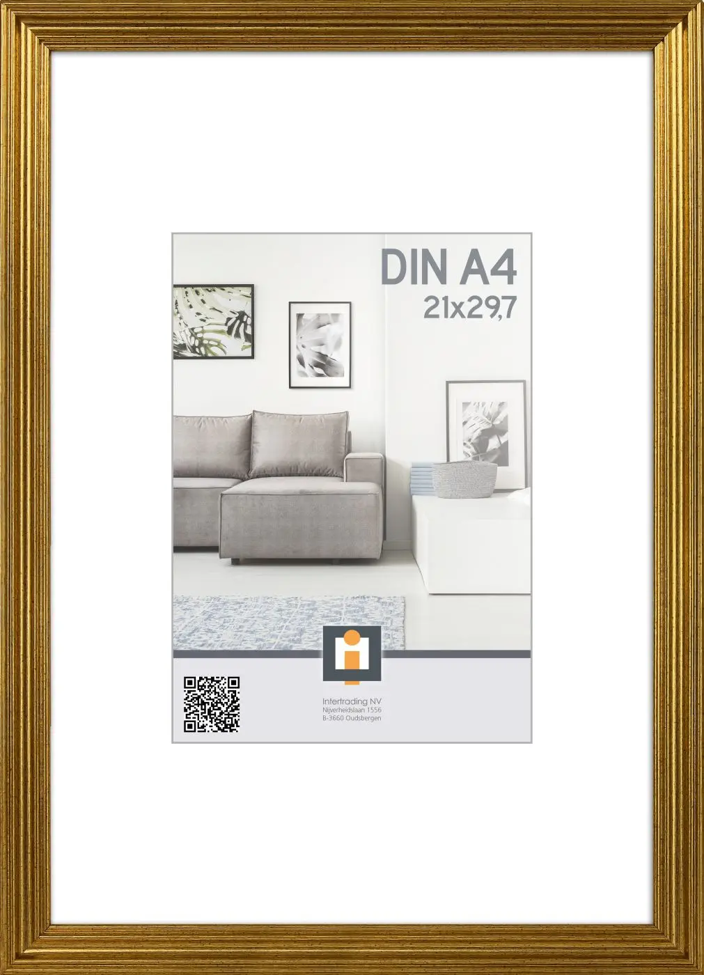 Bilderrahmen Salerno 21 x 30 cm gold