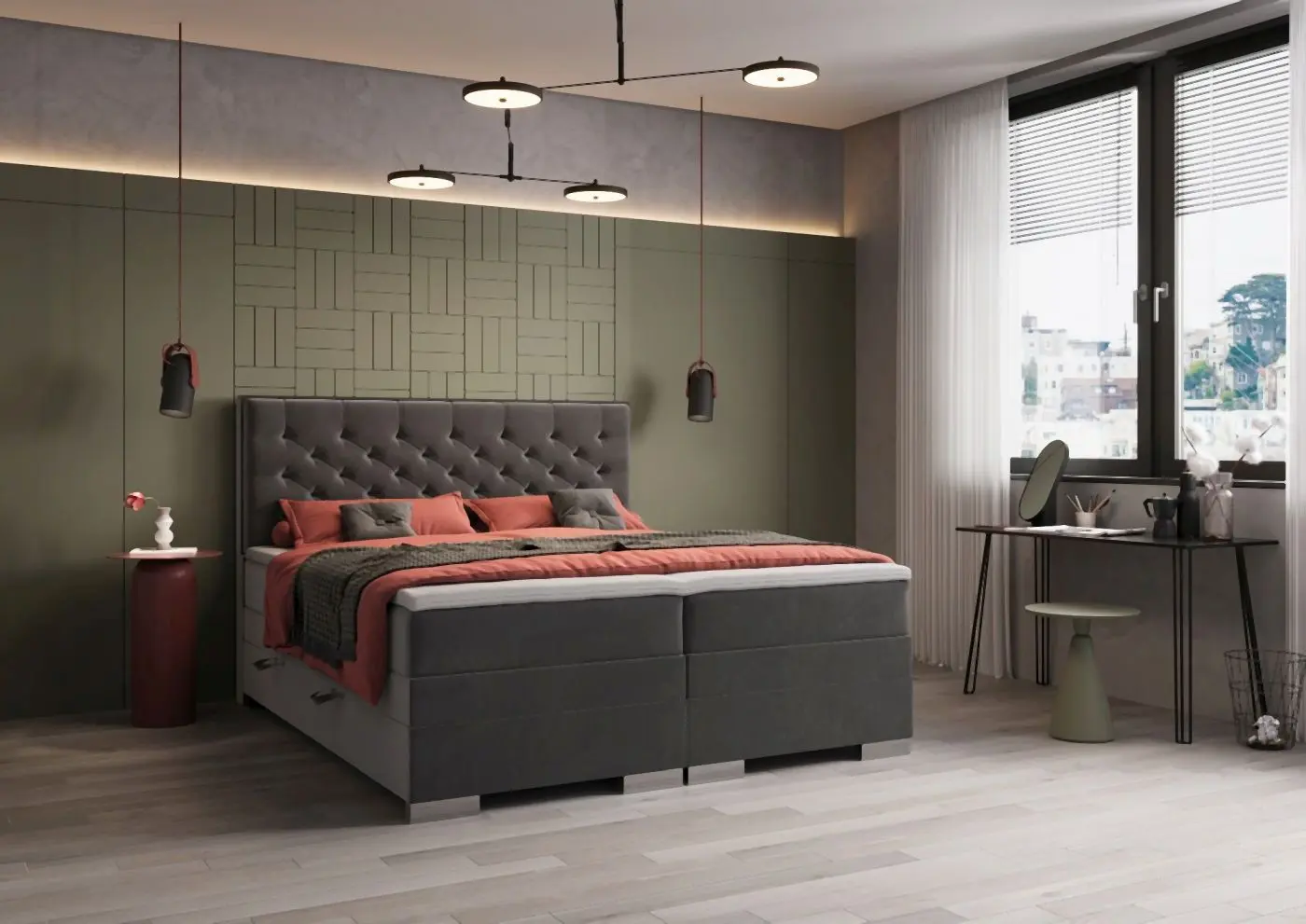 Boxspringbett Lanciano 160 x 200 cm