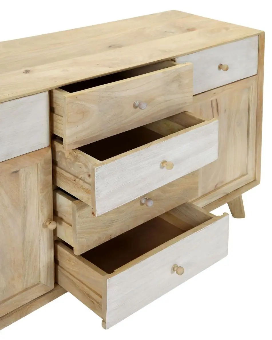Sideboard Kata Mango massiv/weiß