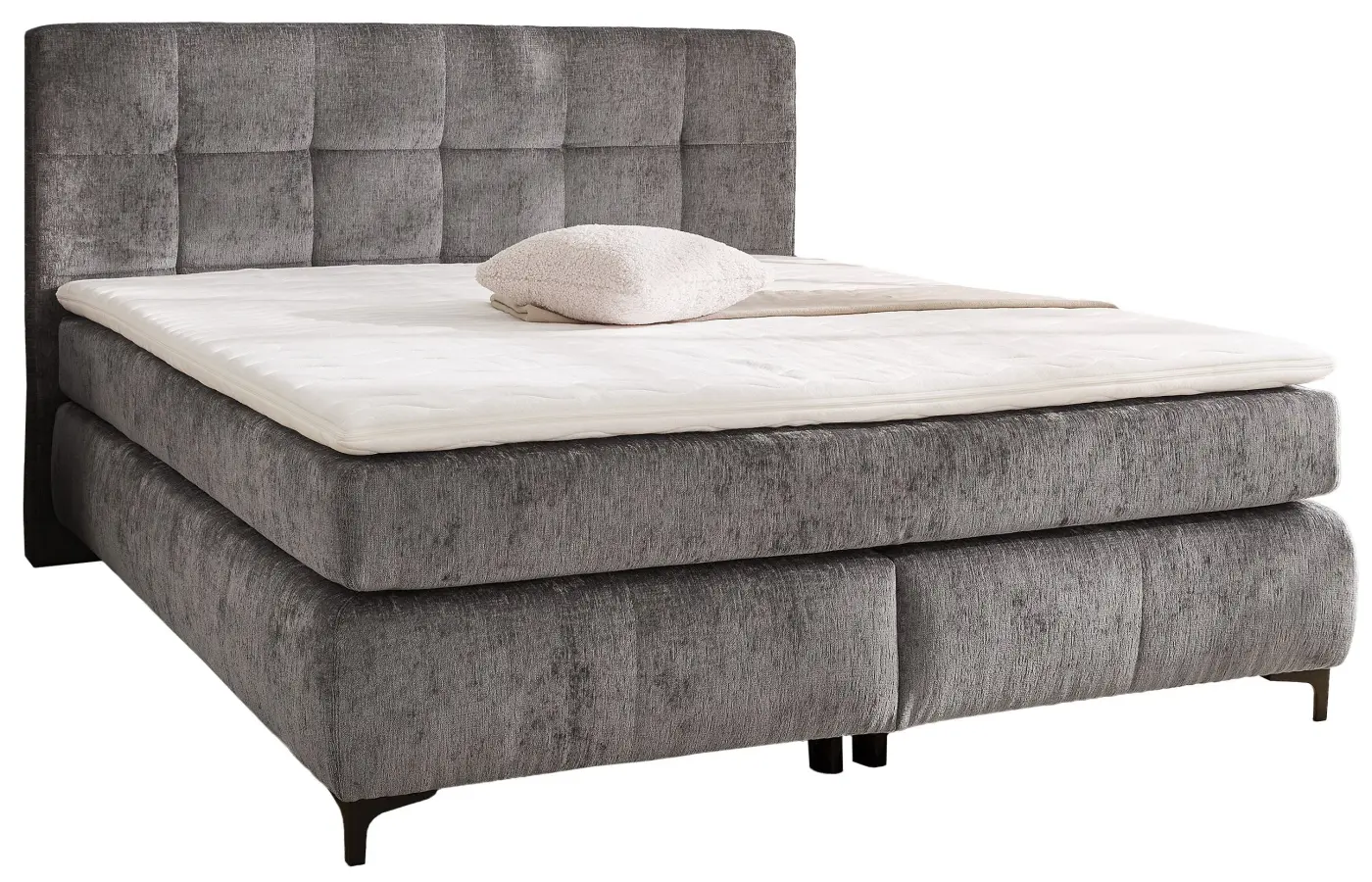 Boxspringbett Beatrice Mix 180 x 200 cm grau Boxspringbett Beatrice Mix 180 x 200 cm grau