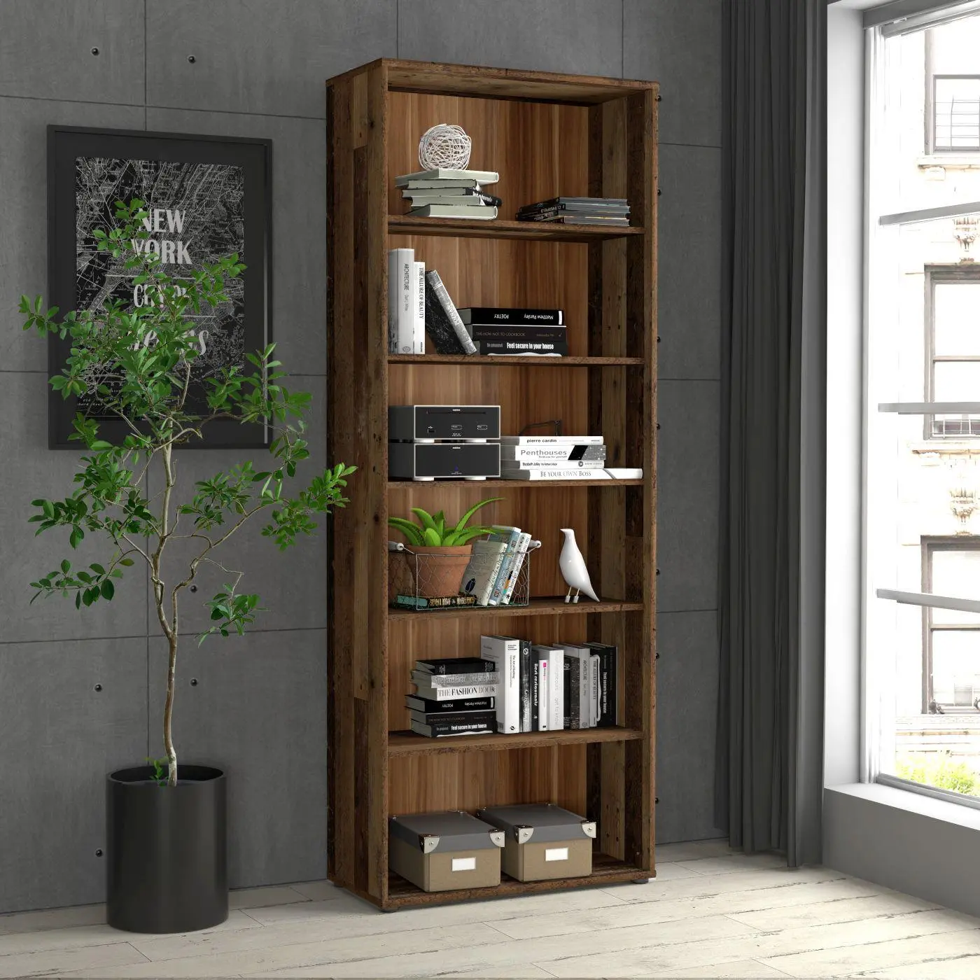 Aktenregal Tempra Old Wood Vintage
