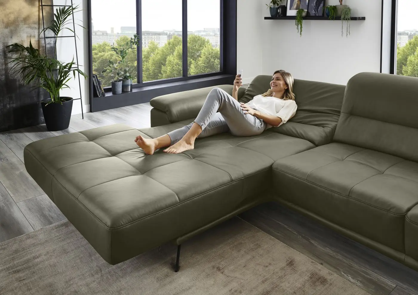 Wohnlandschaft couchliebe. LS 840621 Leder Vivre leaf mit Zusatzfunktionen Wohnlandschaft LS 840621 Leder Vivre leaf mit Zusatzfunktionen couchliebe.