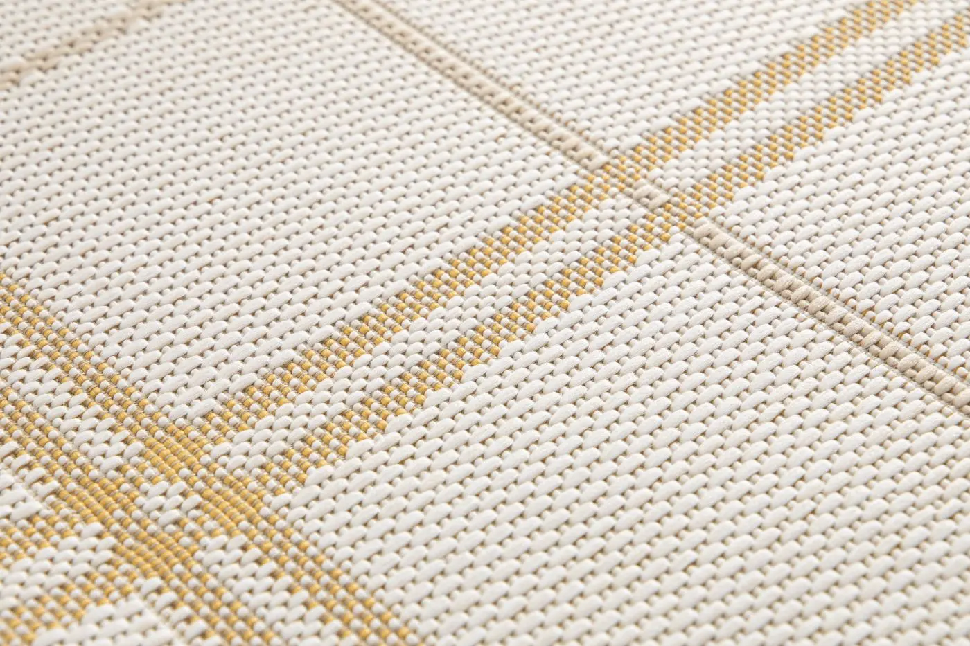 Teppich Re_Fresh 120 x 170 cm creme mit Karomuster