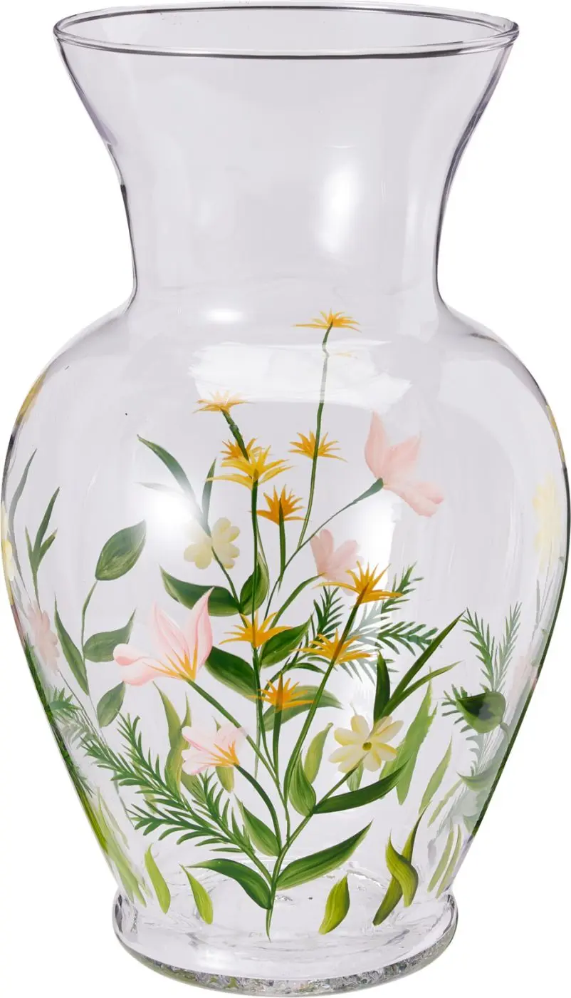 Vase mit Blumendesign