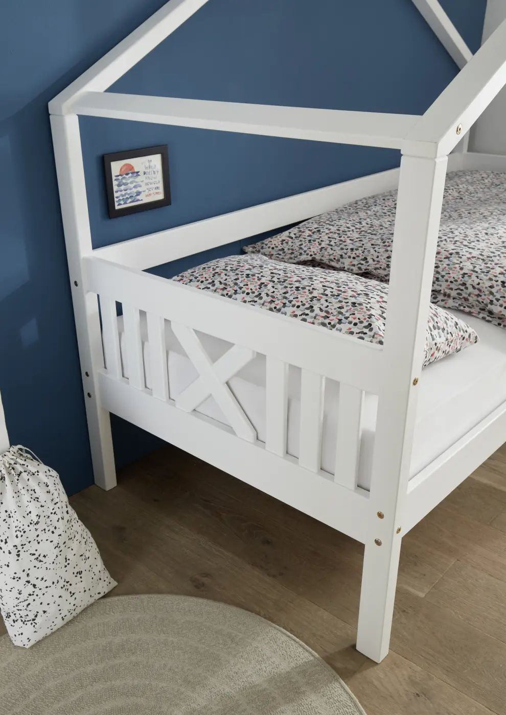 Bett Juletta mit Himmelvorrichtung 90 x 200 cm