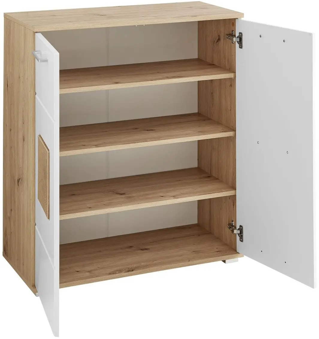 Schuhschrank Fun Artisan Eiche / weiß