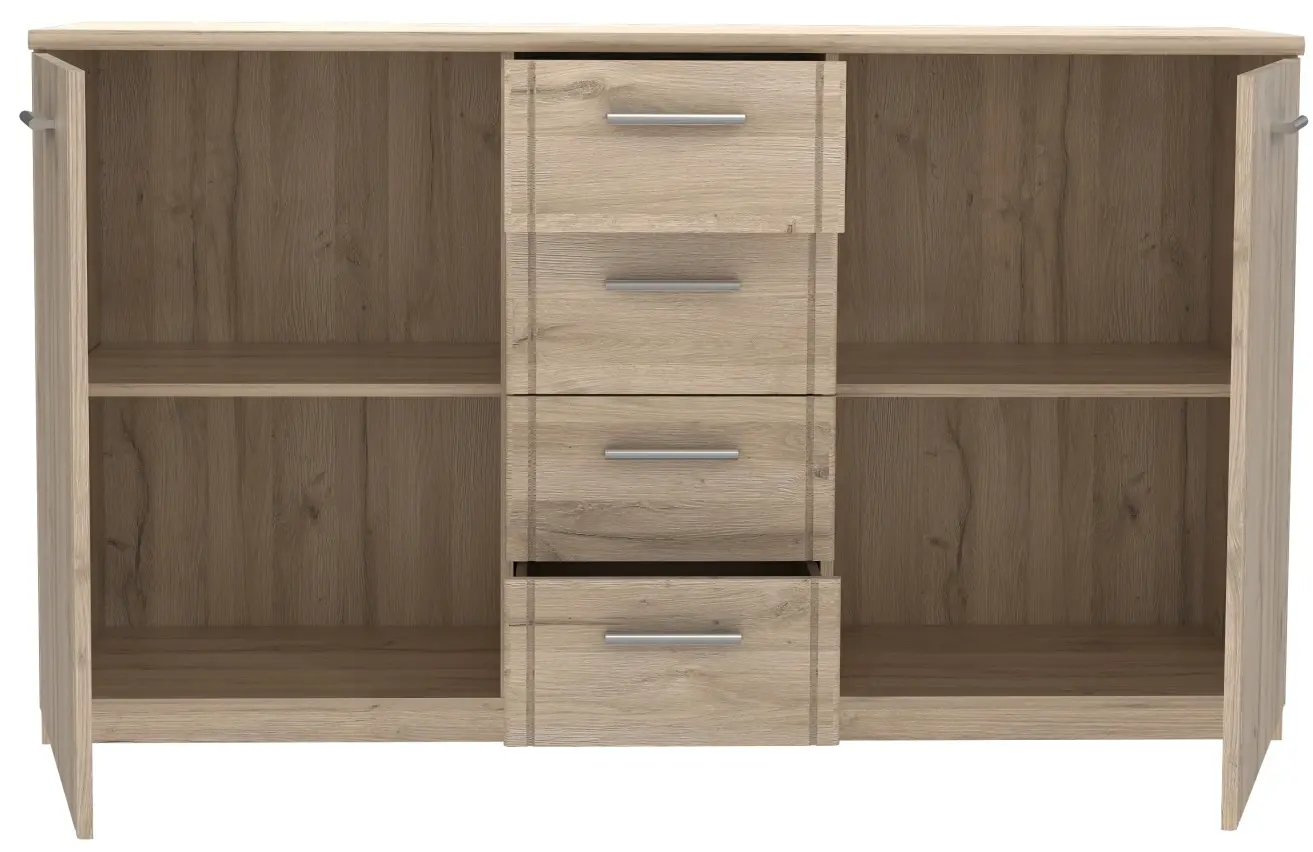 Sideboard Gloria Bianco Eiche 