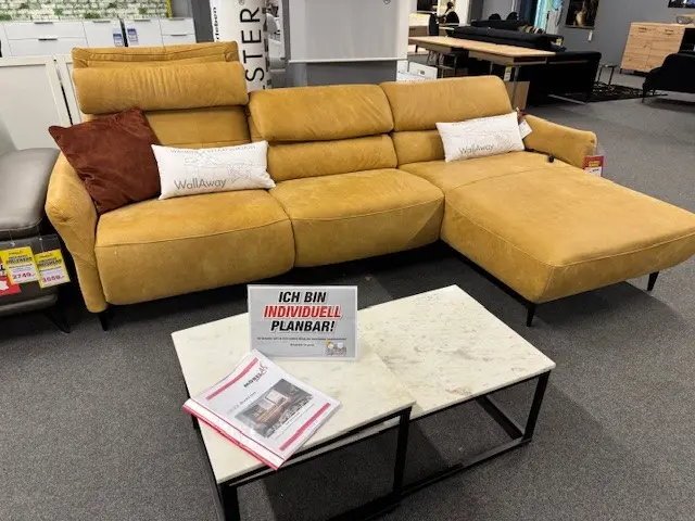 Wohnlandschaft LS23 Averon in Leder mit Zusatzfunktionen - Ausstellungsstück