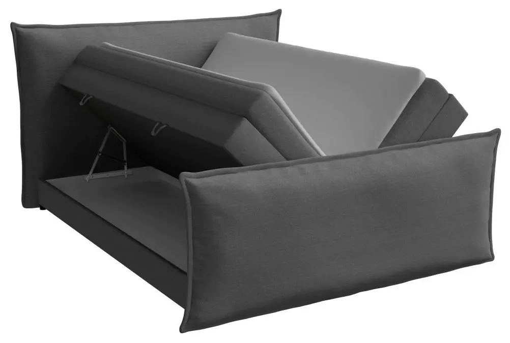 Boxspringbett Harmonie 140 x 200 cm grau