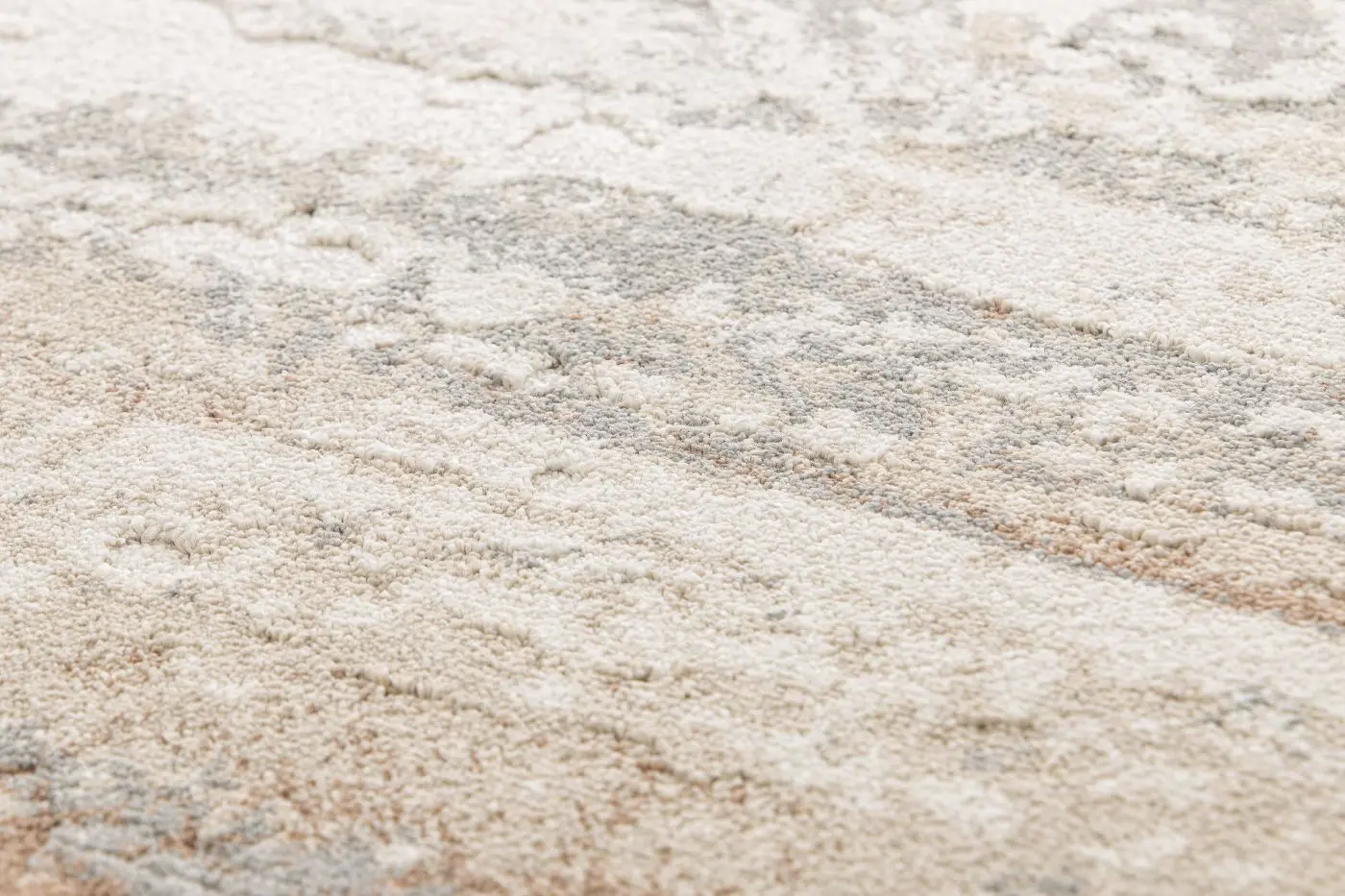 Teppich Resist 80 x 150 cm greige mit Muster