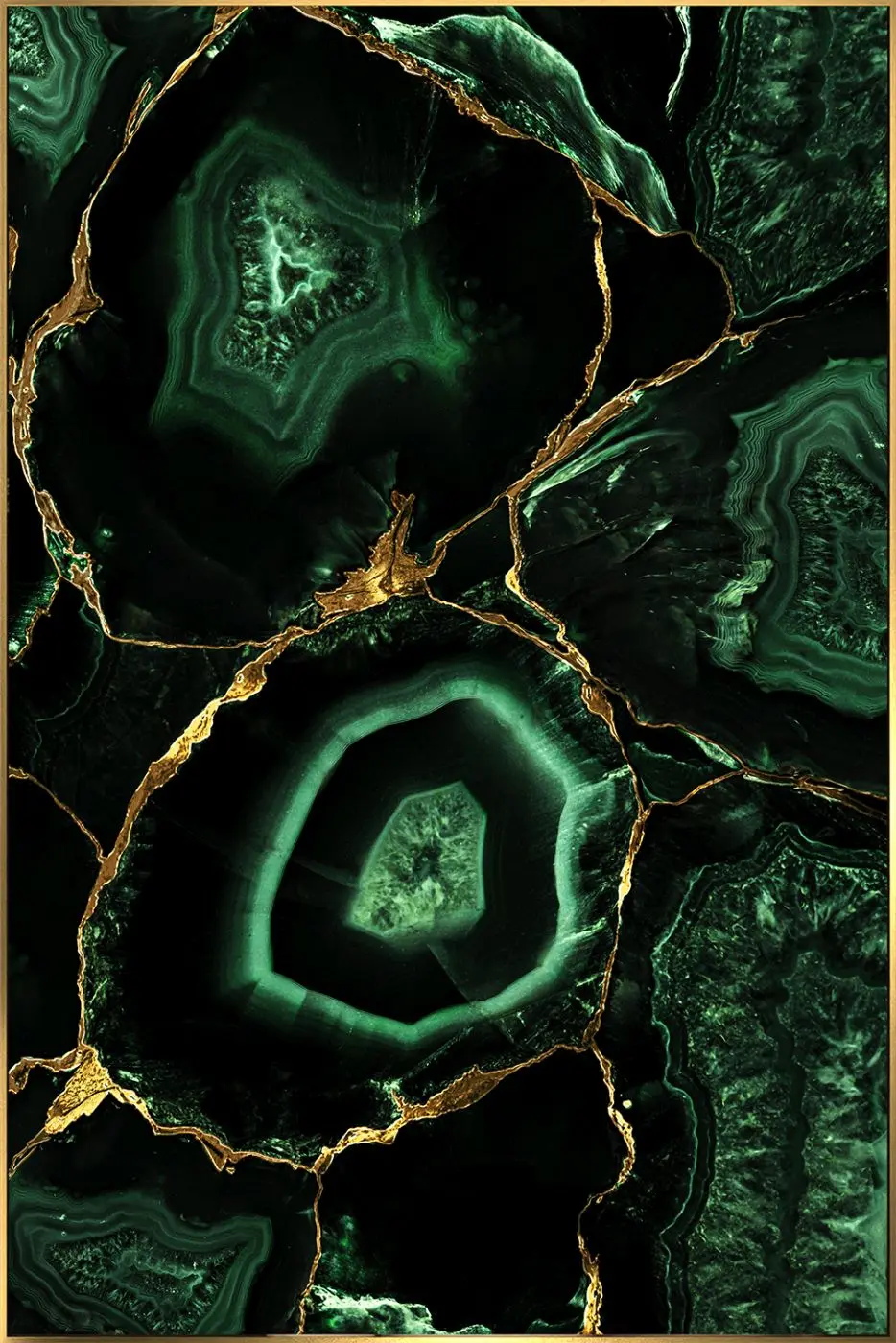 Glasbild Agate