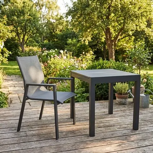 Gartenstuhl anthrazit