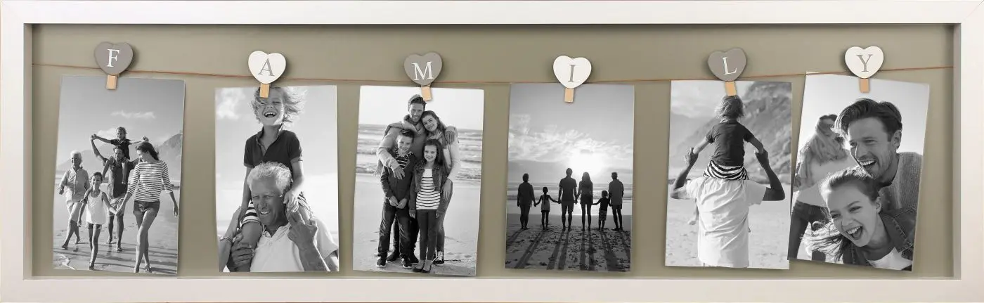 Collagenrahmen Family weiß 78 x 24 cm