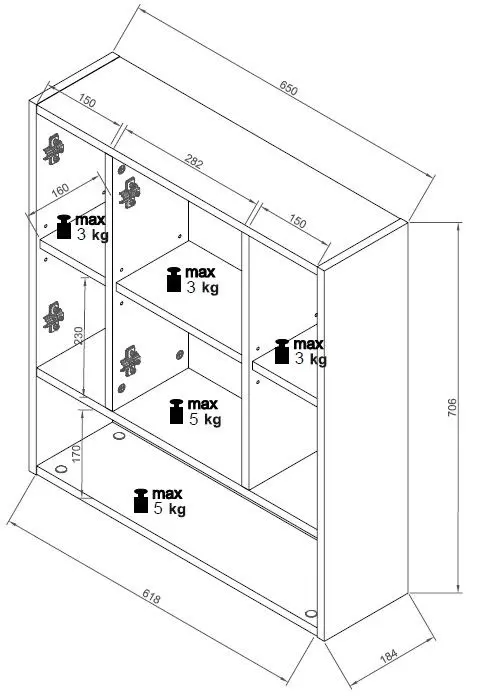 Spiegelschrank Vista Viking EIche