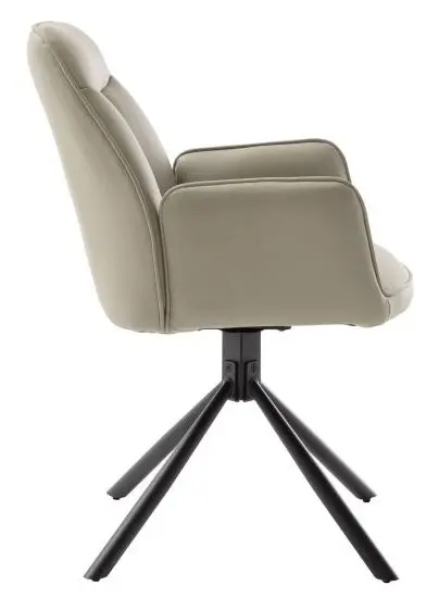 Armlehnstuhl Rafaela cappuccino mit Drehfunktion