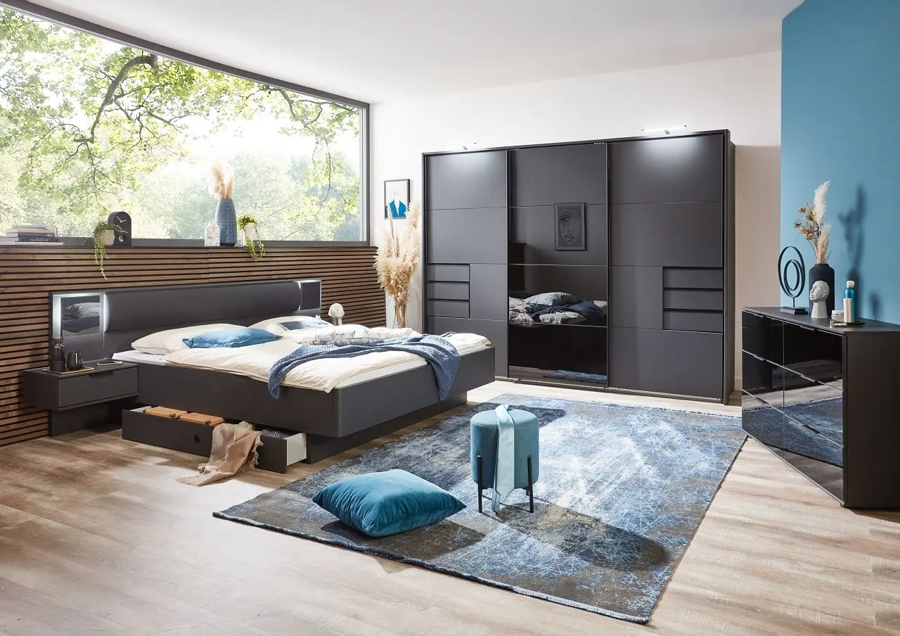 Bettanlage Barcelona 180 x 200 cm graphit