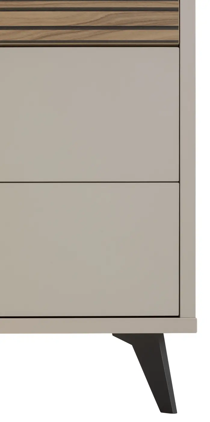 Kommode Bravo cashmere/strippedwood