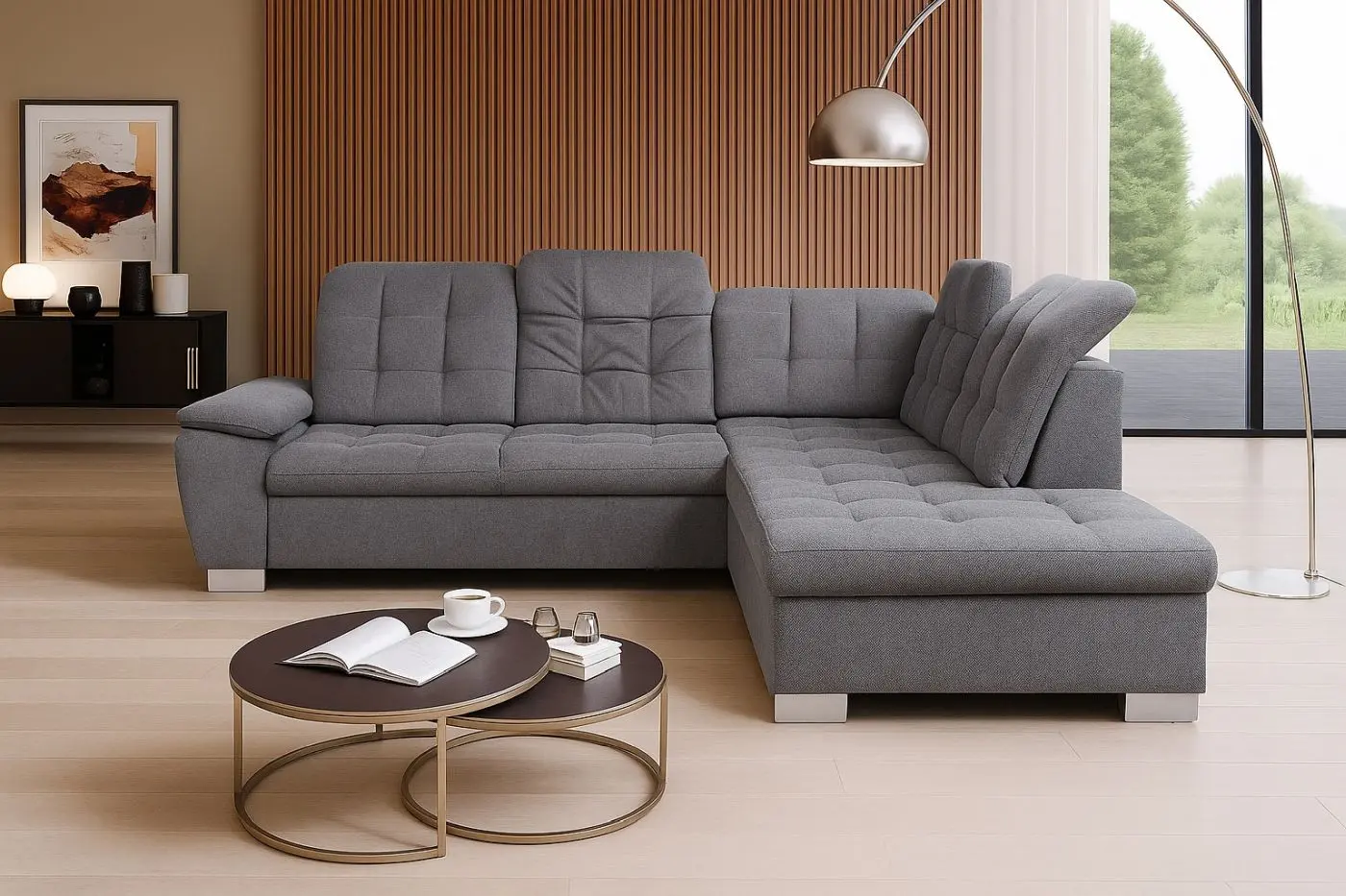 Wohnlandschaft Bonny grau