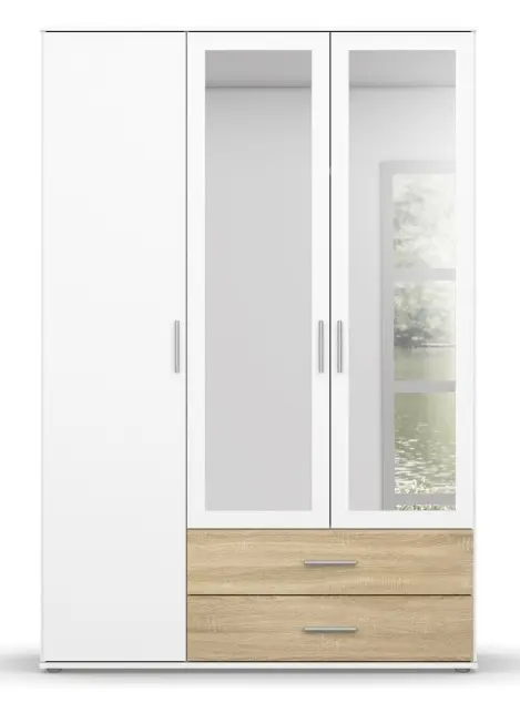 Drehtürenschrank Rasant-Extra 3-türig weiß